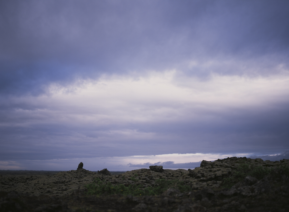 Wild moss formations on the Eldhraun lava field; the unique textures and green hues were more vibrant in person than captured in camera or film, under a moody sky during our June 2016 Iceland trip.